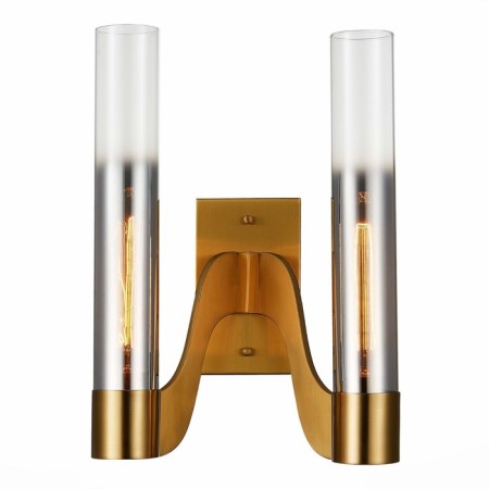 Sconces st. SL1235.301.02. Ettore. 2x40 watts, E14, 31.5x45 cm, brass color-3