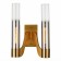 Sconces st. SL1235.301.02. Ettore. 2x40 watts, E14, 31.5x45 cm, brass color