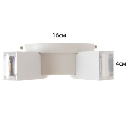 Lamp "Deco" 4xLED 4W 4000K IP66 white 16x4.3x16 cm-4