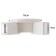 Lamp "Deco" 4xLED 4W 4000K IP66 white 16x4.3x16 cm