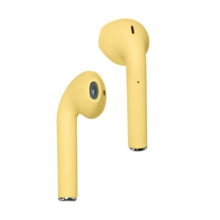 Wireless headphones Luazon i12, TWS, BT 5.0, 35/300 mAh, sensor, matte, yellow-4