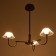 Chandelier 1695/3 LED 72W 3000-6000K black and gold 65x65x26.5 cm Bayerlux