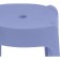 Stool BOVEL Plastic, blue 36x36x45 cm