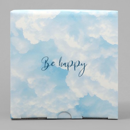 Gift folding box, packaging, "Happiness", 15 x 15 x 7 cm-3