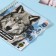 Photo album on spirals 20 sheets "wolf" volumetric element + 4 tabs 24x24 cm