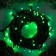 Garland “thread” 10 m, IP44, UMS, dark thread, 100 LED, Green glow, 220 V