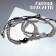 Bracelets "Demetrons" Yin-Yang, on beads, black and white color in silver, 7cm
