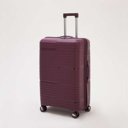Big suitcase 28 ", lightning department, code lock, 4 wheels, purple color