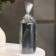Candle-cylinder smooth, 5x10 cm, wet asphalt, 6 hours
