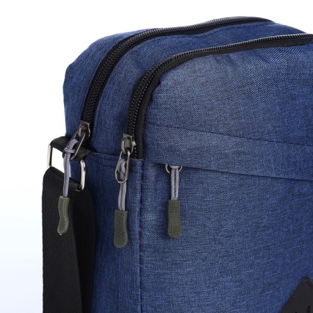 Male bag, blue color-3