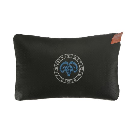 Car carpet pillow of the zodiac Line, Aries, 45 x 28 x 12 cm, black-2