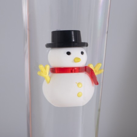 Lava lamp "Snowman" LED 3HAAA, USB silver 6.5x8x23.7cm-6