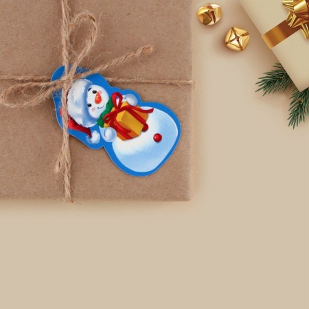 Schildik decorative for the gift "Snowman", 4.2 x 7 cm, New Year-2