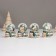 Souvenir Polystone Water Ball Light "Santa Claus and snow -covered house" MIX 5x5x7.2 cm