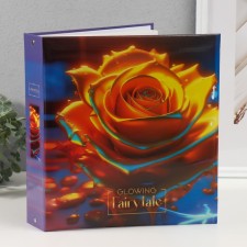 Фотоальбом на 50 магнитных листов 23х28  см, "liquid metal flowers 1"