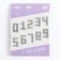 Foil ball 14 "Set of numbers 0-9", silver