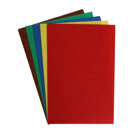 Father -colored felt A4 DEVENTE. Bright colors "5 colors, 5 sheets, thickness 2.0 mm-1