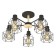 Ceiling light ESCADA, 508/5PL. 5x60W, E27, 600x600x275 mm, black color