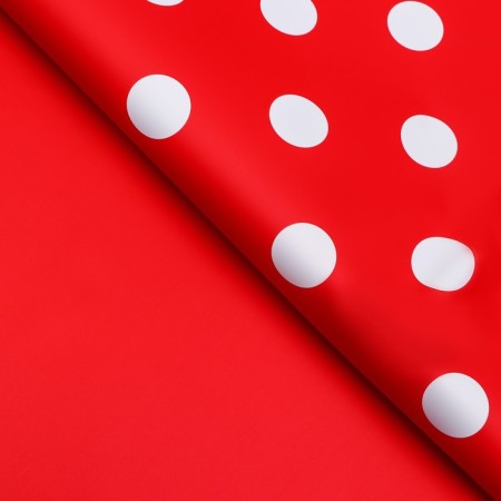 Two -sided film "Big" peas, 58*58cm, red-1