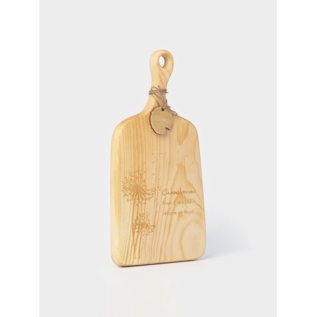 Board CHILDRENT ADELICA "NOT things", 36 × 18 × 2.5 cm, a whole array of cedar, Milk color-7