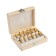 A set of cutting on a tundra tree, a wooden box, a shank 8 mm, 12 pcs.