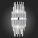 Sconces st. SL1628.101.02. TERAMO. 2x40 watts, E14, 20x43 cm, chromium color