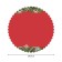 The tablecloth "Christmas tree garland", round, Saten, d = 150 cm