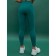 Sports women's leggings, size XS, emerald color