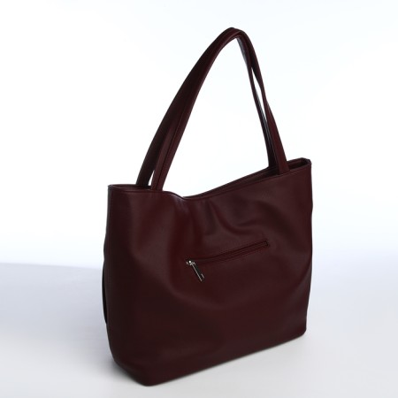 Women's bag with lightning, burgundy color-1