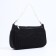 Baget bag with zipper, long belt, black color