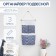 Organizer with pockets of the suspended “wave”, 3 departments, 47 × 25 cm, blue color