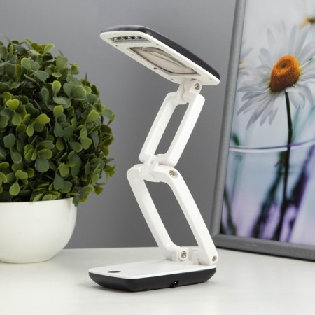 Table lamp with a 3x "Motor" LED 5W 3000K USB white-black 9x6.5x25cm Risalux