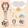 Musical toy "Cute Bear", sound, light, color orange-brown