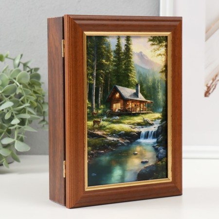 Key "House in the Forest" 15x21 cm nut-1