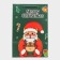 Gift package with the Santa Claus window 30 x 20 x 16 cm, green