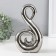 Souvenir Ceramics "Abstraction. Swan" silver 14.5x5x25 cm