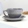 Tea couple "Elegant" 0.25l / 11x6.5cm + saucer 15cm, fog