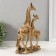 Polystone souvenir "Giraffe with cub" 27x7.5x18 cm