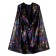 Carnival cloak, atlas, colored web, length 85 cm