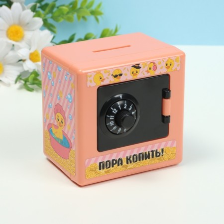 Piggy bank Plastic "Safe. Ducks Millionaries" MIX 8.5x6x8.5cm-7