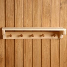 Big regiment with a hanger 5 hooks 57x18x12cm, linden 
