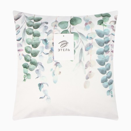 A set of decorative pillowcases "Eucalyptus" - 4 pcs, 40x40 cm, velor-9
