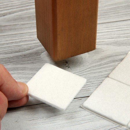 Furniture pad Tundra, 40 x 40 mm, square, white, 8 pcs.-10