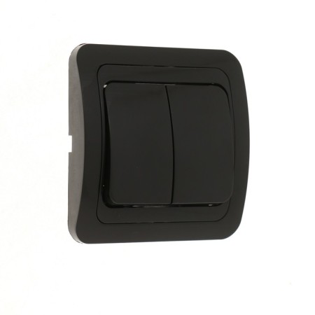 Luazon Lighting "Orion" switch, 10 A, 2 keys, hidden, black-1