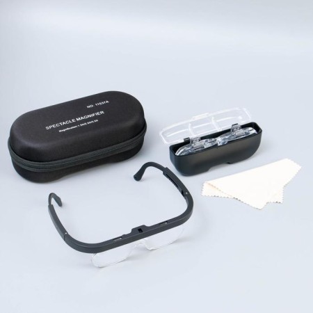 Lupa tax (glasses) 1.5x, 2.5x, 3.5x binocular, 3 lenses in the kit