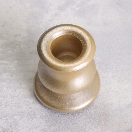 Classic candlestick, 6x5.5 cm, gold-2