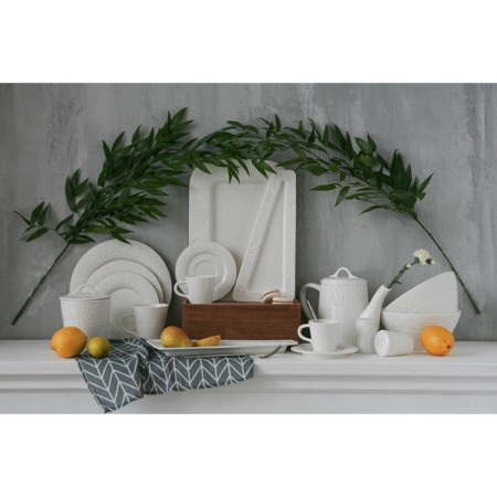 Porcelain dining plate Magistro Crotone, D = 20.6 cm, white color-6