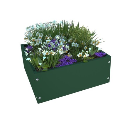 Flower bed, 40 × 40 cm, green