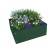 Flower bed, 40 × 40 cm, green