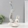 Souvenir Polystone "Mermaid on the shell" White with silver 23x16x35.9 cm
